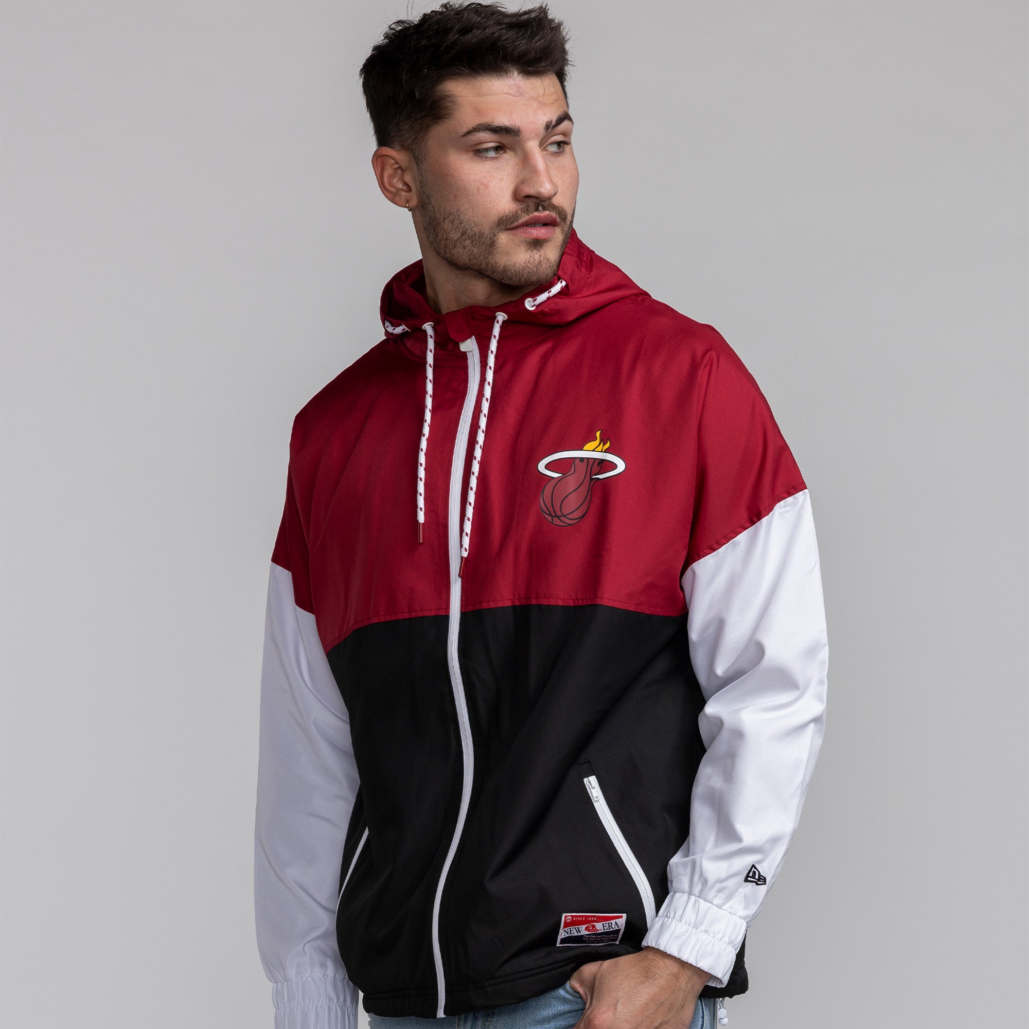 New Era Miami HEAT Colorblock Windbreaker Outerwear