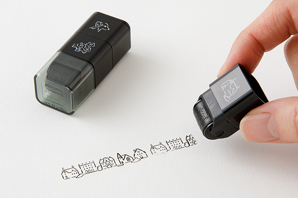 ペインタブルスタンプ ローラー イヌと風景柄(35628006)｜ミドリ