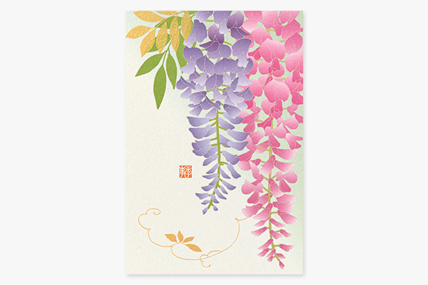 ハガキ/ポストカード｜紙シリーズ｜ポストカード 藤柄 S3(80025006