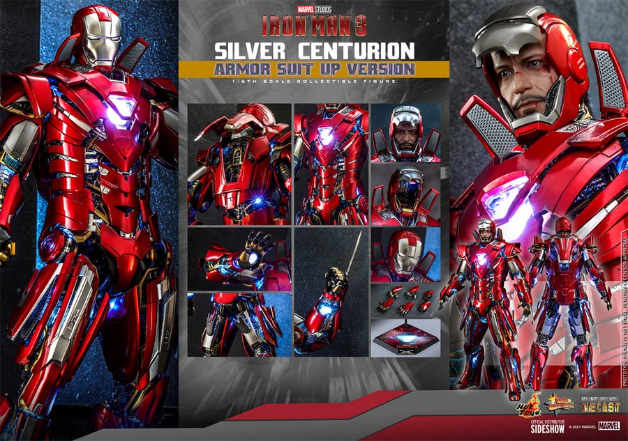 Marvel Iron Man 3 Silver Centurion (Armor Suit Up Version) Sixth