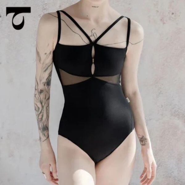 バレエ レオタード 大人 ジュニア キャミソール【Typha/タイファ】ブラック