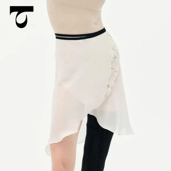 Typha/タイファ】 バレエ スカート 巻きスカート レースアクセント