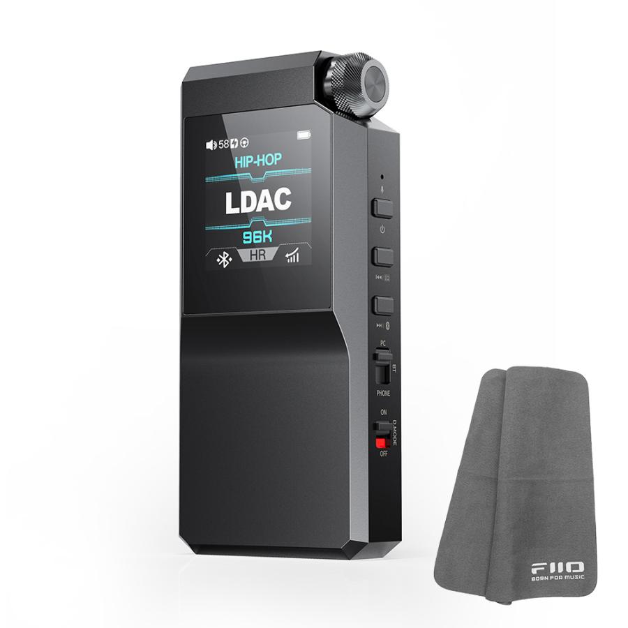 ロゴ入りクロスプレゼント》 FIIO Bluetooth アンプ BTR17 ブラック