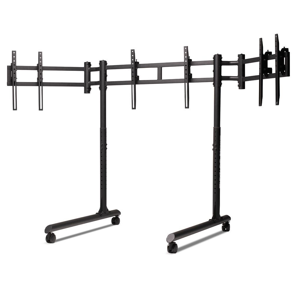 Next Level Racing Racing Round Tube Freestanding Triple Monitor