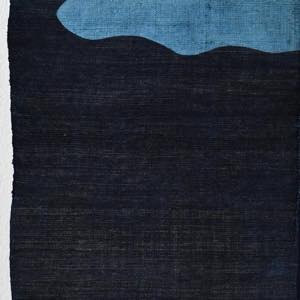 山内武志（山内染色工房） 藍染め麻のれん 三つ山 ｜ みんげい