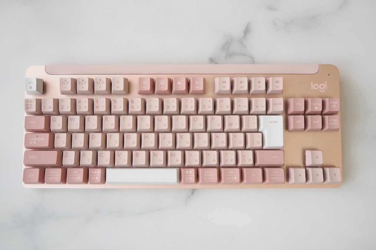 新色ローズレビュー】コスパやばい！Logicool SIGNATURE K855が可愛