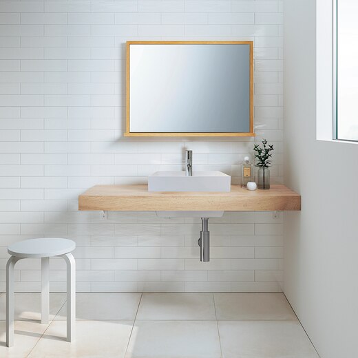 カリモクミラー W800 ピュアオーク(KC0010)｜洗面所・水回りの通販