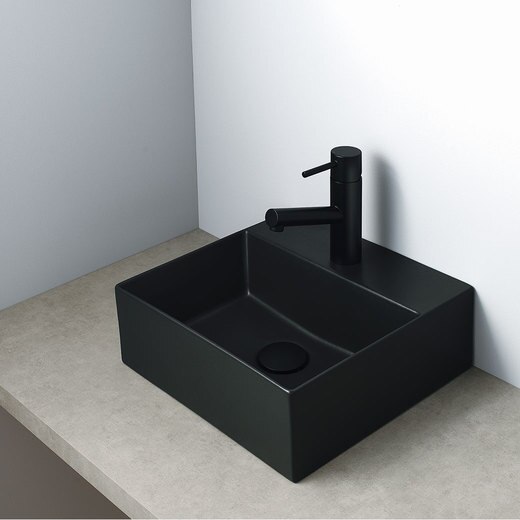 エレガンススクエア35 マットブラック│洗面ボウル（洗面器）