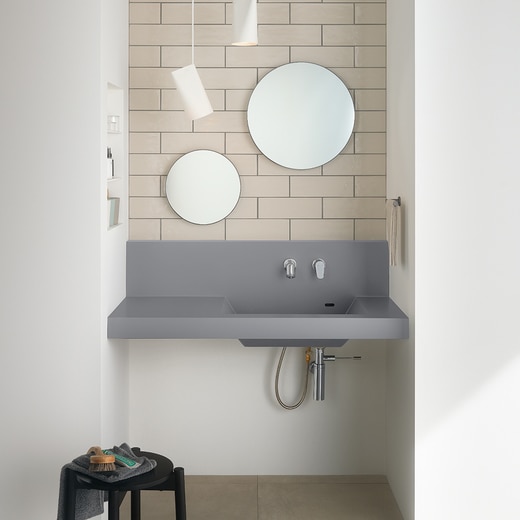 マルーンミラー φ350 マットグレー(WA32041)｜洗面所・水回りの通販