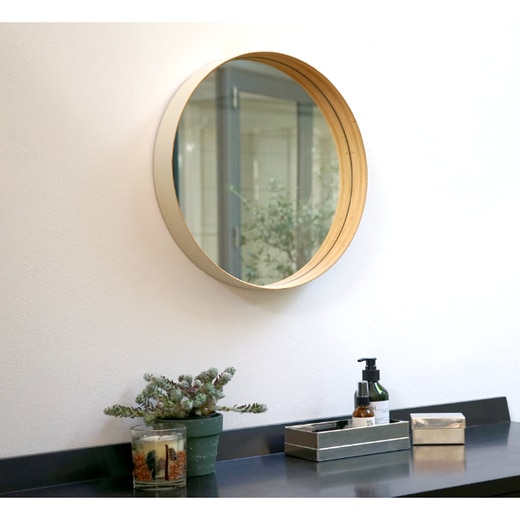 TEORI ZERO MIRROR 40cm ホワイト(ZA14379)｜インテリア・家具の通販