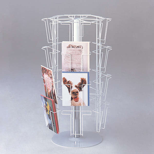 4段6面卓上回転カード立 - 店舗用品のミセダス