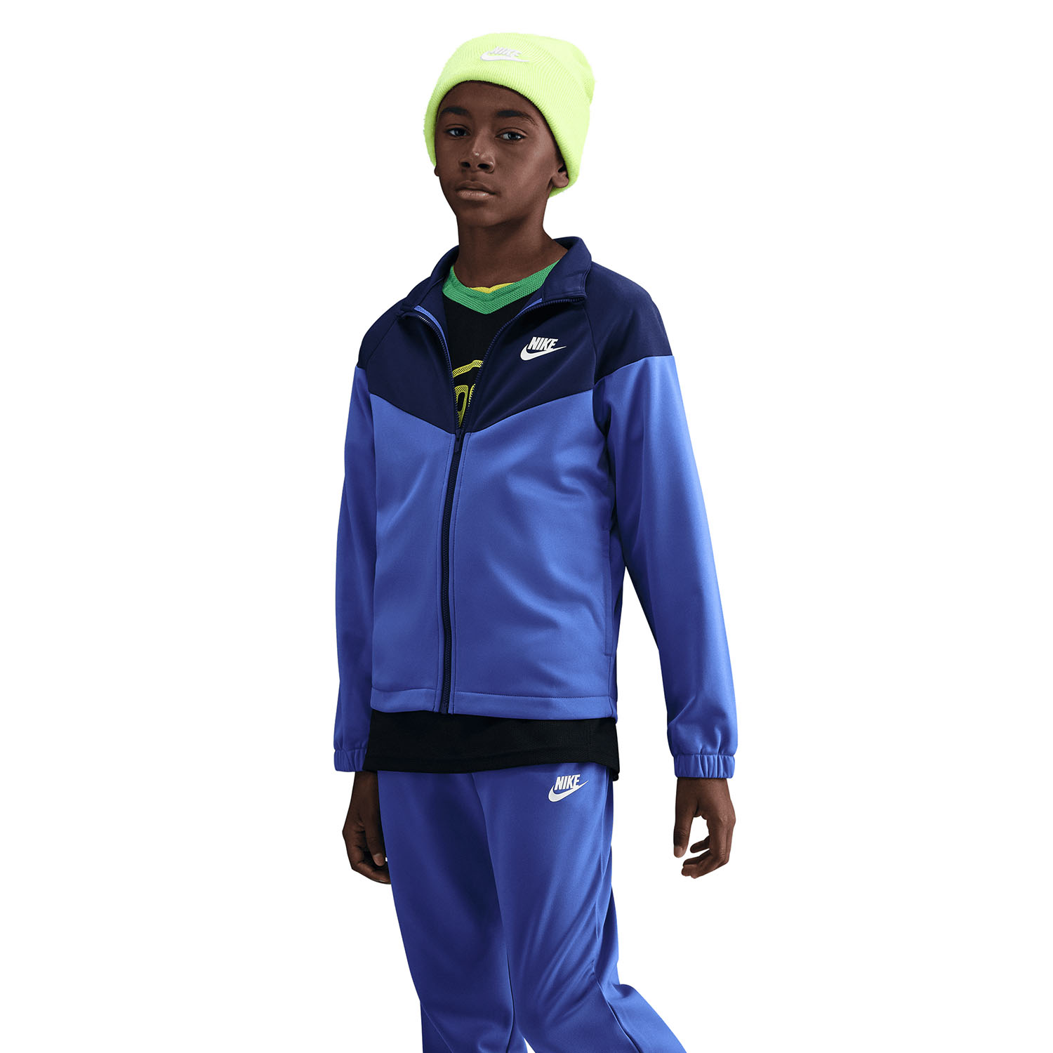 Nike Dri-FIT Kids Tennis Tracksuit - Comet Blue/Midnight Navy