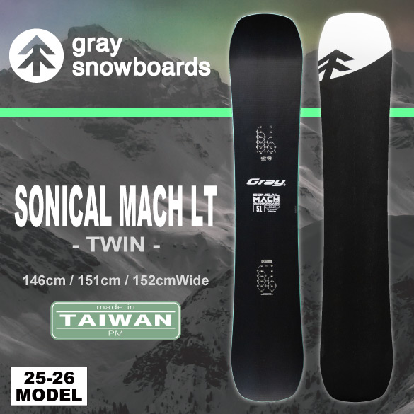 25-26 Gray / SONICAL MACH LT [146,151,152W]・グレイ ≪2025-2026≫