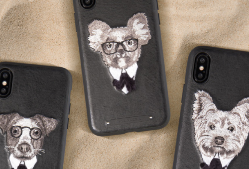 iPhone XS/iPhone X シェル型ケース/刺繍/Cuelo Collection/Koala
