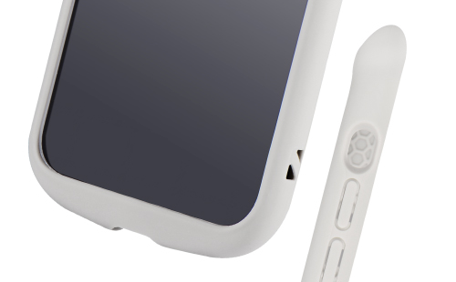 iPhone 13 Pro 耐衝撃ハイブリッドケース「Cleary」 グラファイト