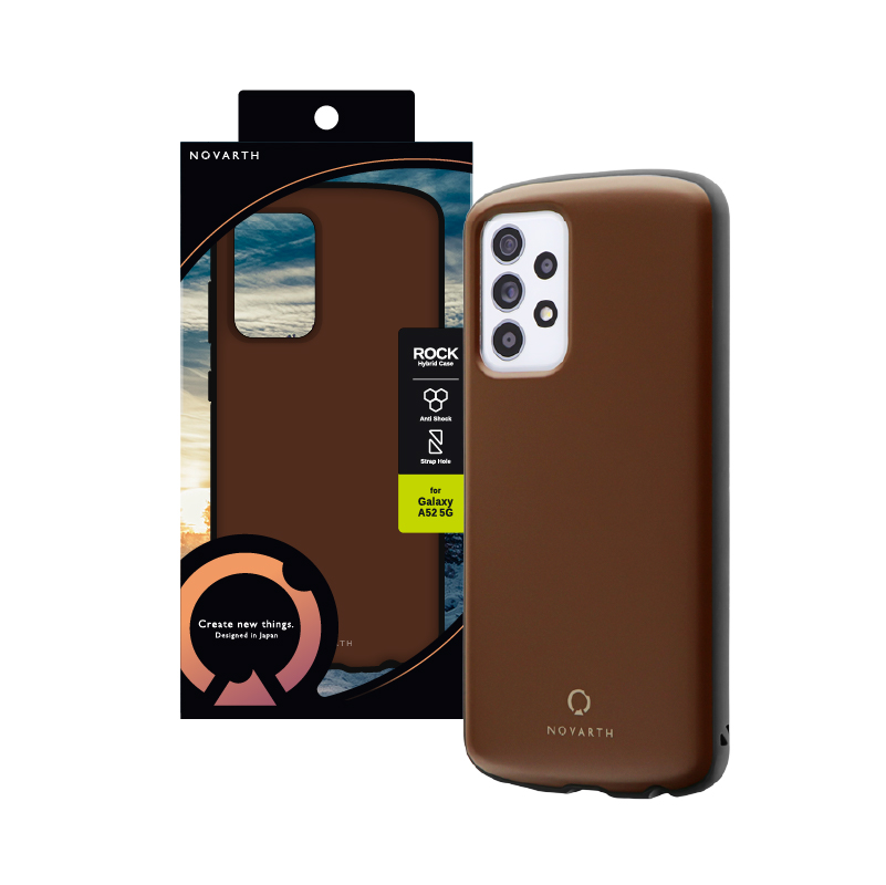 Galaxy A52 5G SC-53B 耐衝撃ハイブリッドケース「ROCK」 パープル