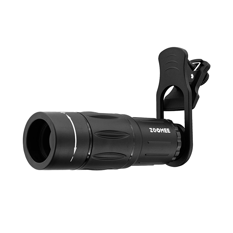 iPhone/スマートフォン対応 スマホ望遠レンズ「ZOOMEE」 ブラック