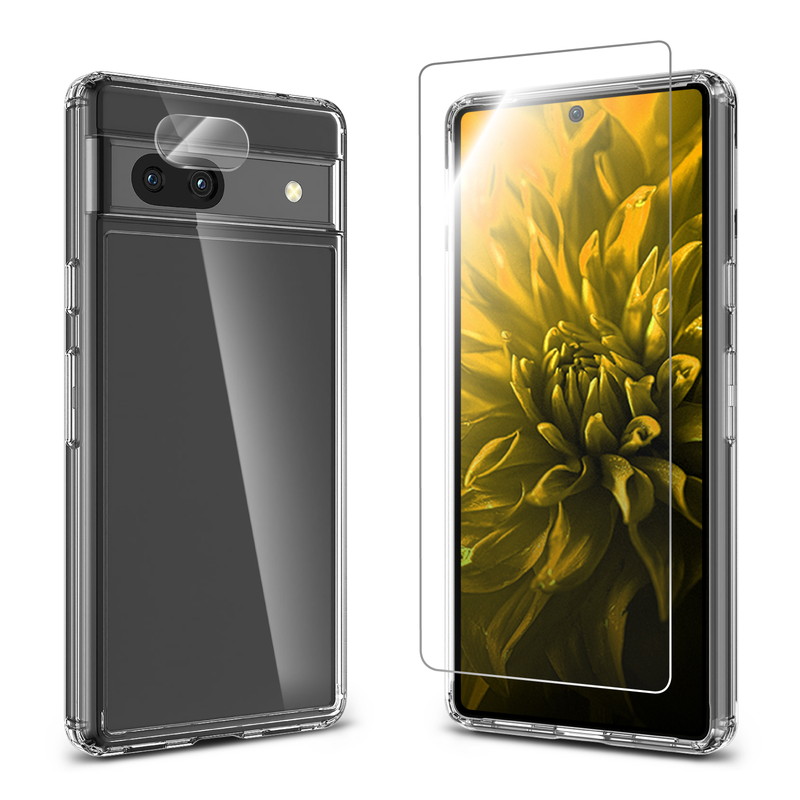 Google Pixel 7a ハイブリッドケース＋ガラスフィルム＋レンズ保護