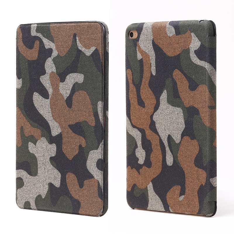 iPad mini 4 薄型・軽量・フルカバー「SLIM Fabric」 カモフラージュ柄