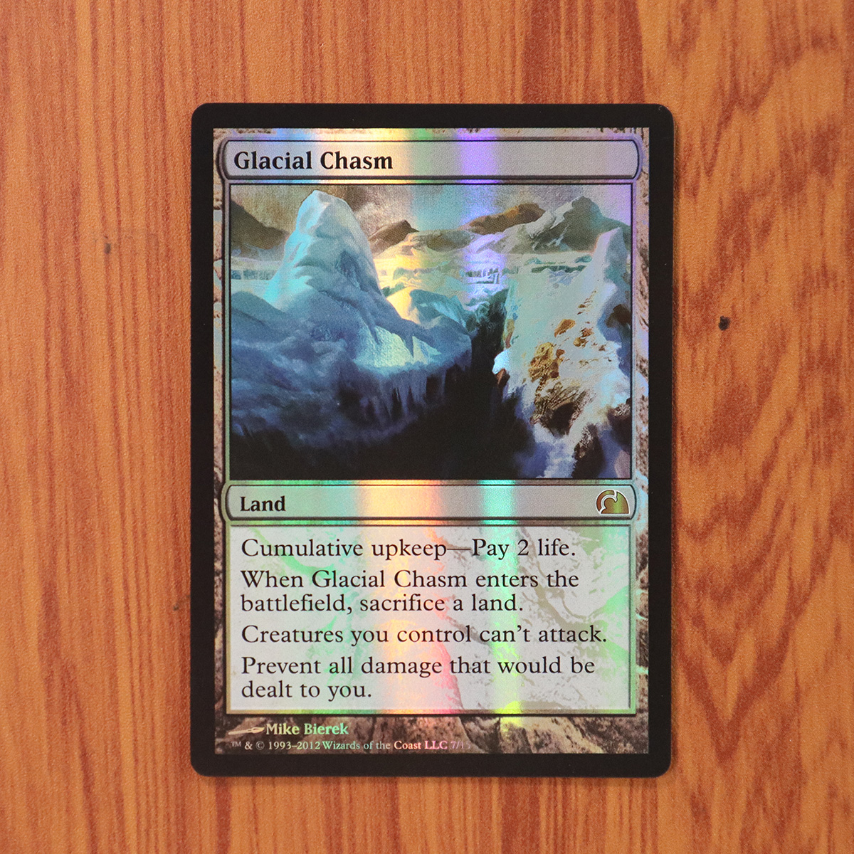 Glacial Chasm V12 foil magic the gathering proxy mtg cards Top