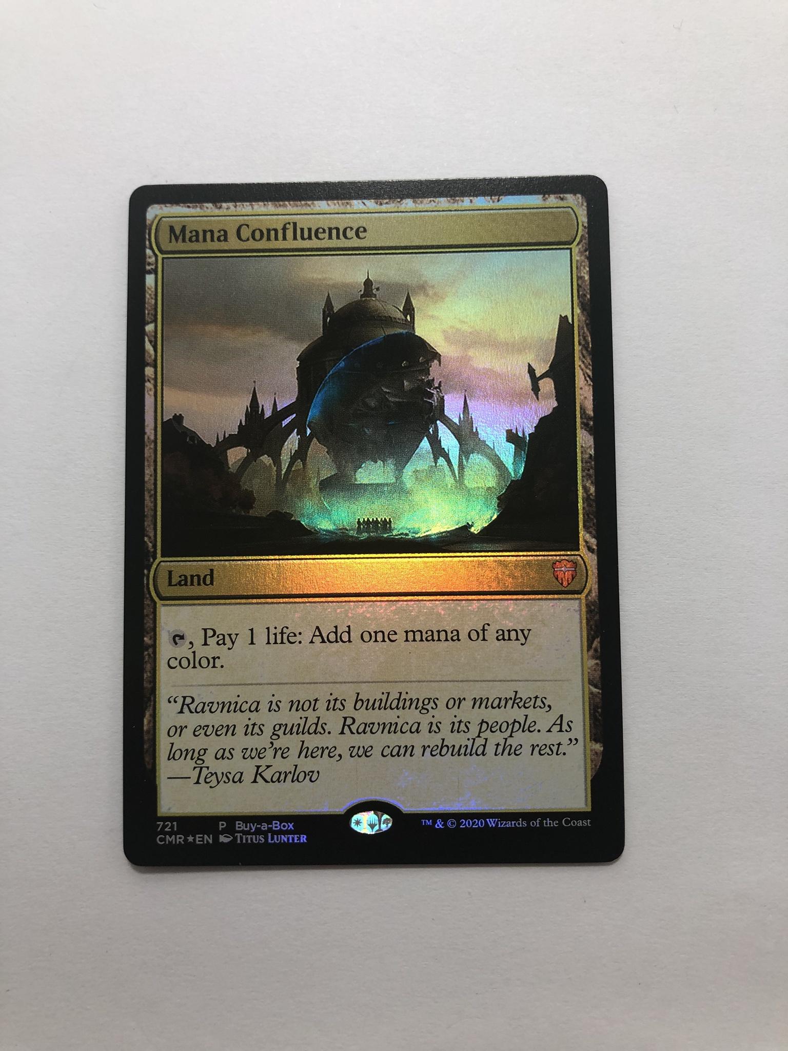 Mana Confluence CMR commander legends foil magic the gathering
