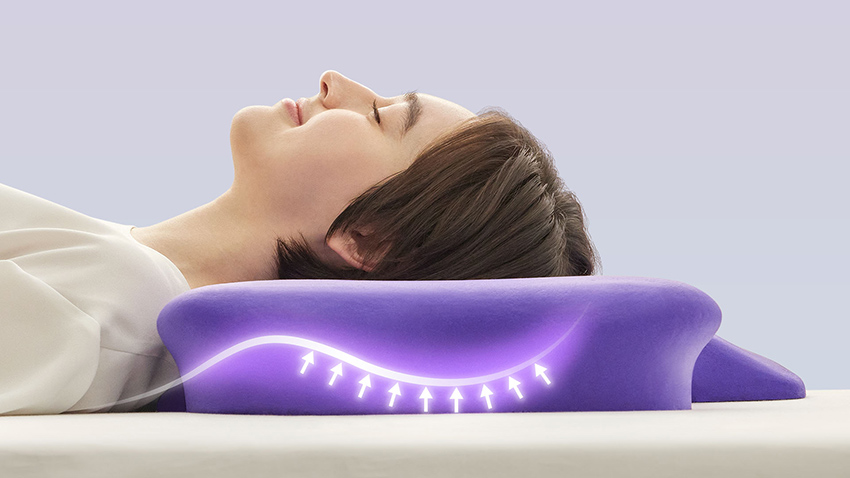 首と肩の負担を軽減し、軽やかな目覚めへ。NEWPEACE Pillow Release