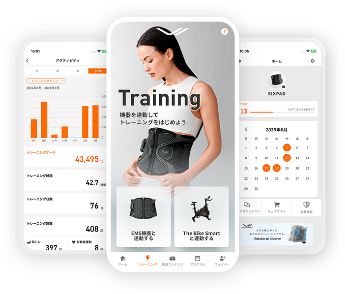 スマートフォンアプリ SIXPAD CLUB | SIXPAD－シックスパッド公式サイト