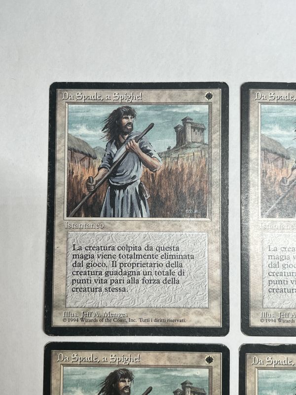 剣を鍬に/Swords to Plowshares》[FBB] HP イタリア語 4枚セット - MTG