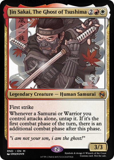 マジック：ザ・ギャザリング MTG Jin Sakai, Ghost of Tsushima Foil