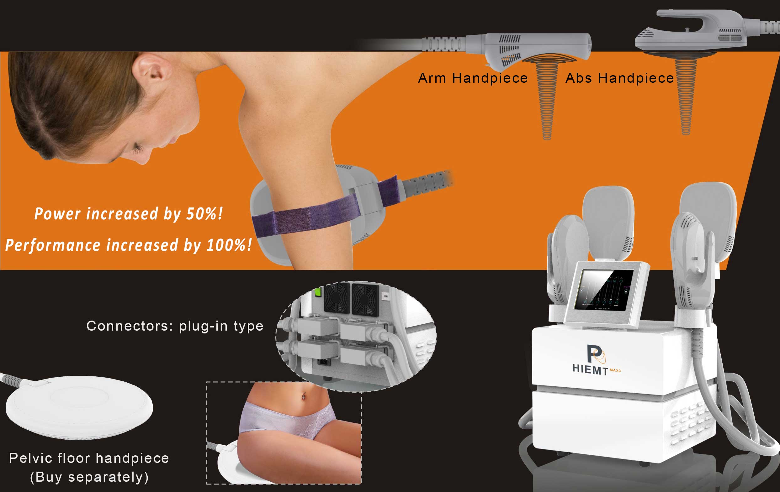 HI EMT machine | 4 paddles | Build muscle & burn fat | MTS