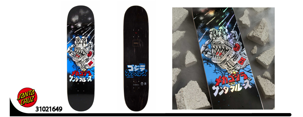 限定！11/3 発売！GODZILLA(ゴジラ)とSANTA CRUZ SKATEBOARDS(サンタ