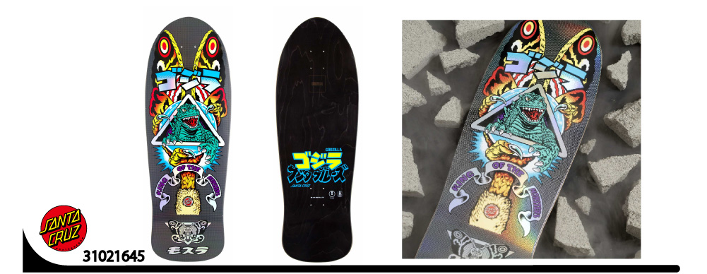 限定！11/3 発売！GODZILLA(ゴジラ)とSANTA CRUZ SKATEBOARDS(サンタ