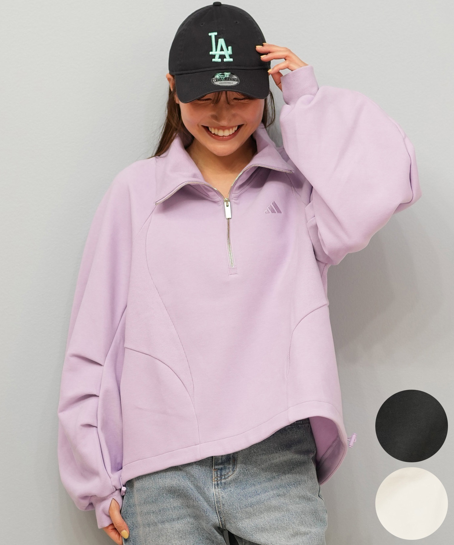 adidas アディダス トレーナー スウェット レディース フリース E0143