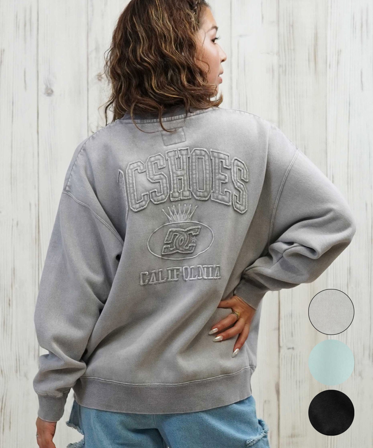 DC ディーシー トレーナー スウェット レディース 古着風 ヴィンテージ