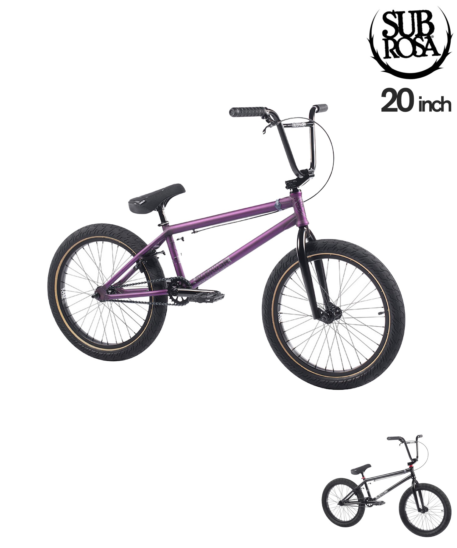SUBROSA サブローザ バイク 自転車 BMX 20inch TIRO ムラサキスポーツ