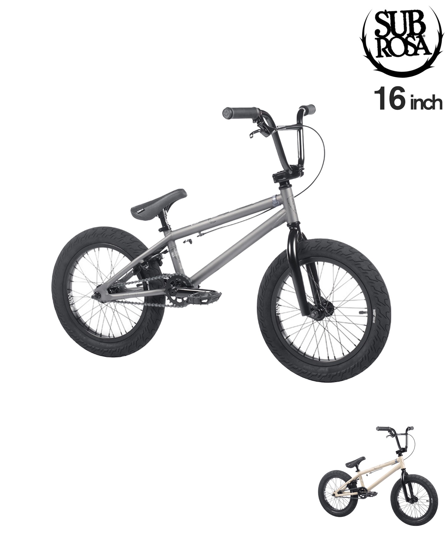 SUBROSA サブローザ キッズ バイク 自転車 BMX 16inch ALTUS ムラサキ