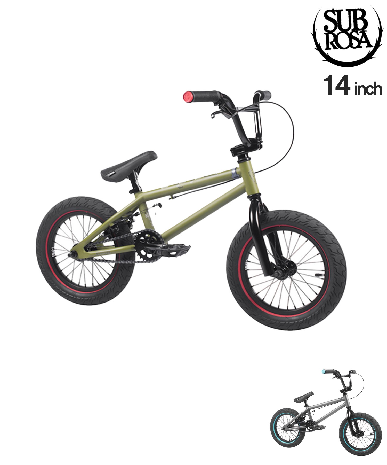 SUBROSA サブローザ キッズ バイク 自転車 BMX 14inch ALTUS ムラサキ
