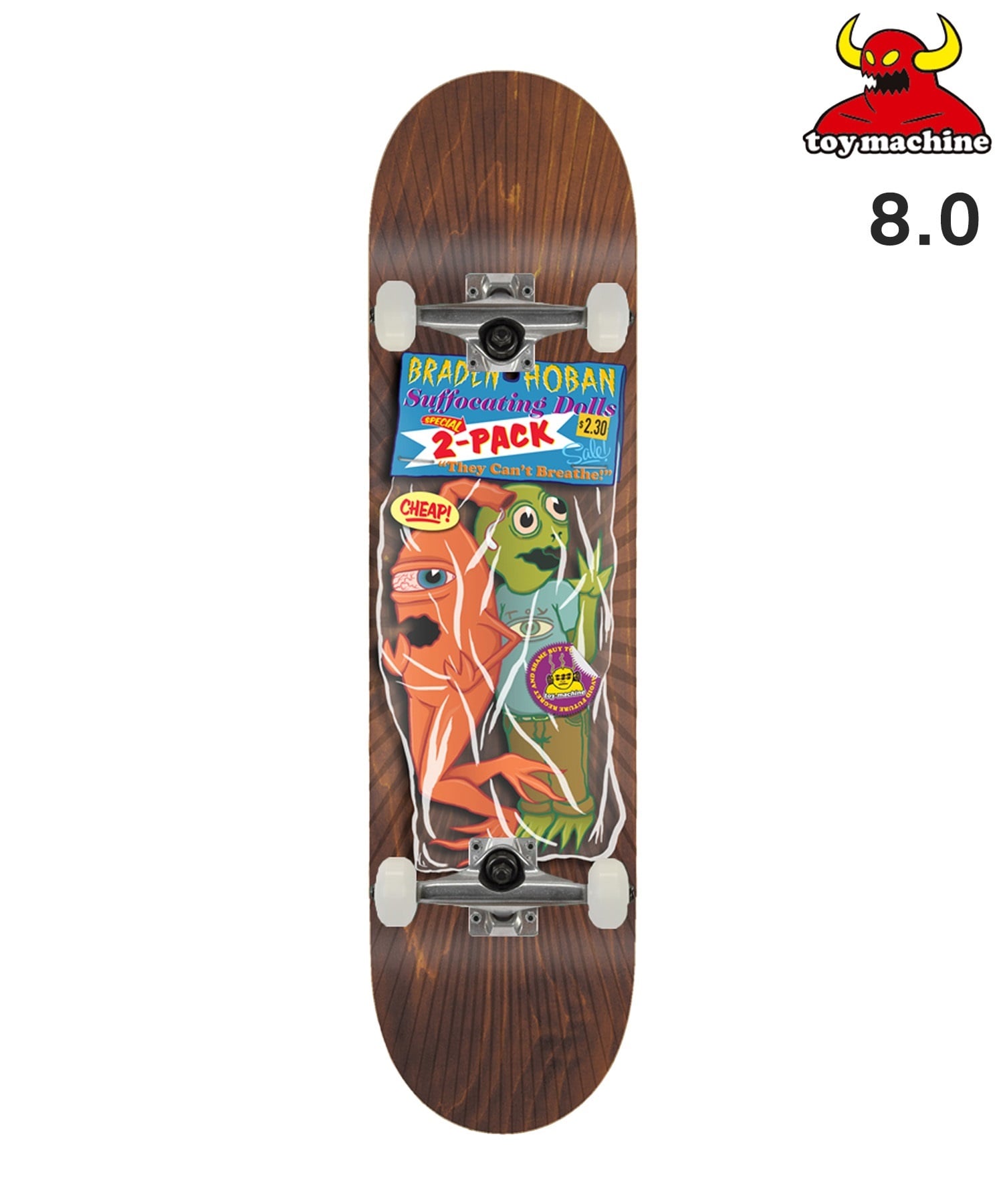TOY MACHINE トイマシーン スケートボード コンプリート 8.0inch HOBAN