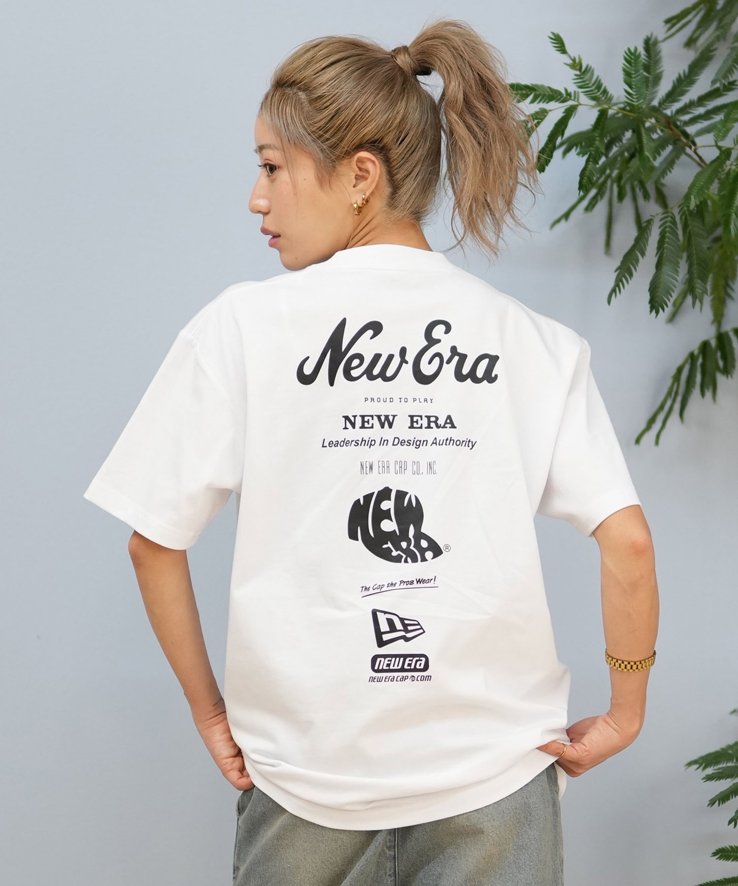 NEW ERA ニューエラ 半袖 Tシャツ レディース バックプリント ユニ