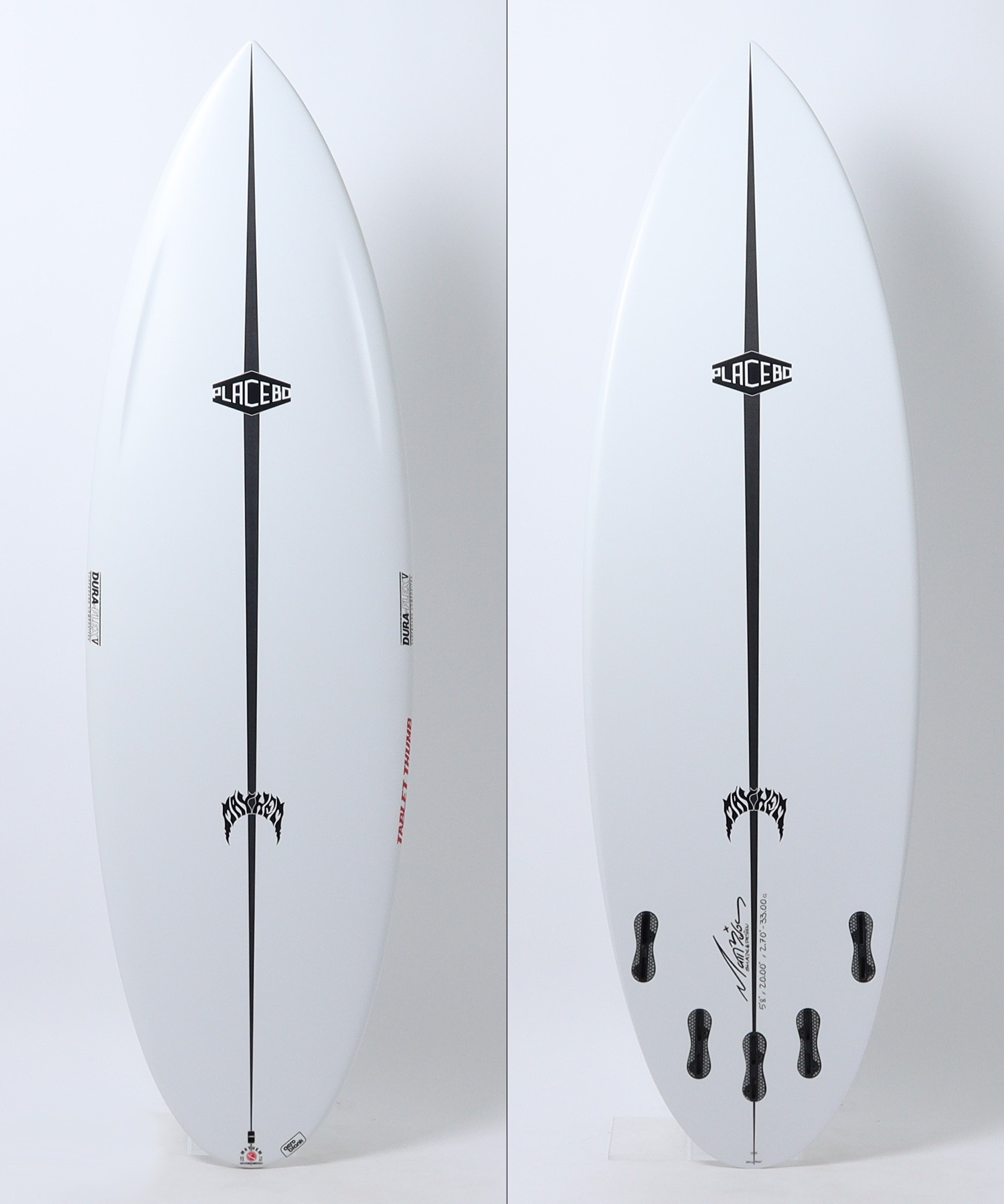 PLACEBO プレセボ タブレット サムテール ショートボード サーフボード
