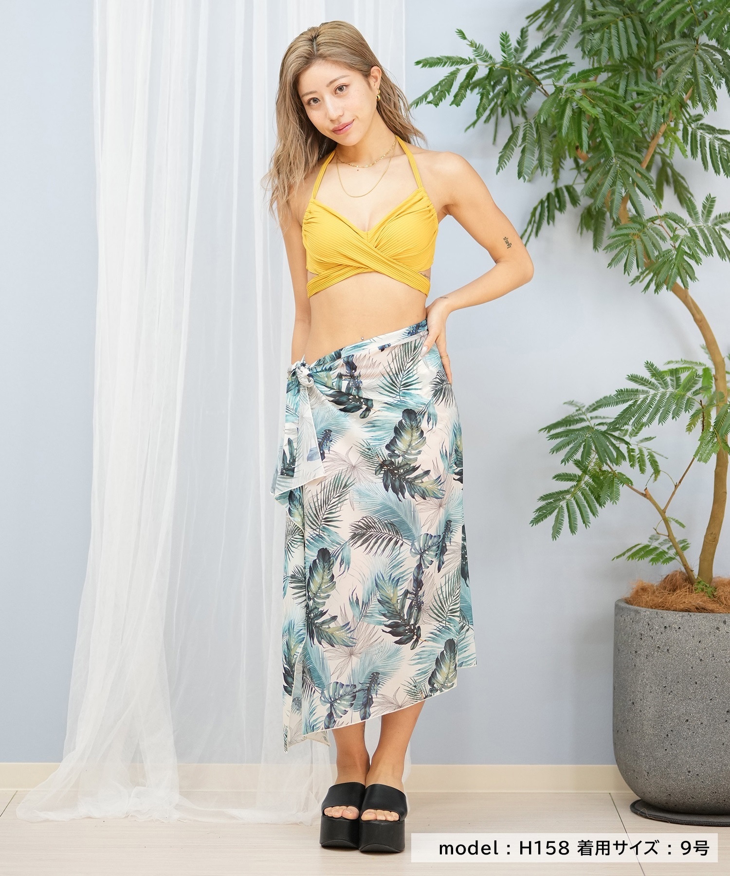 LAETITIA レリッタ 3点セット 水着 レディース パレオ 450601 水着