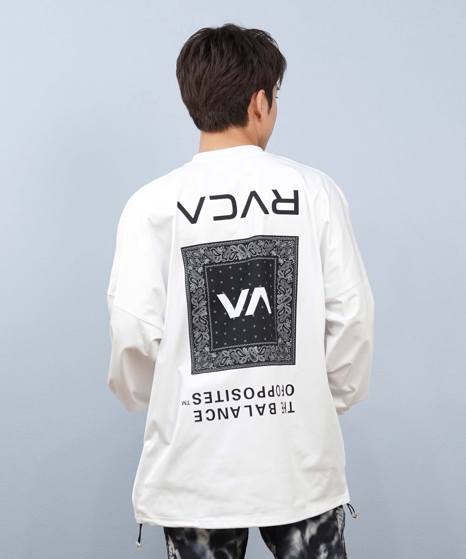 RVCA ルーカ 水着 ラッシュガード 長袖 Tシャツ ロンT メンズ バック