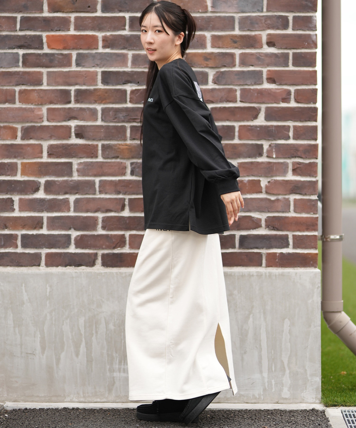 RVCA ルーカ 長袖 Tシャツ ロンT レディース バックプリント ロゴ