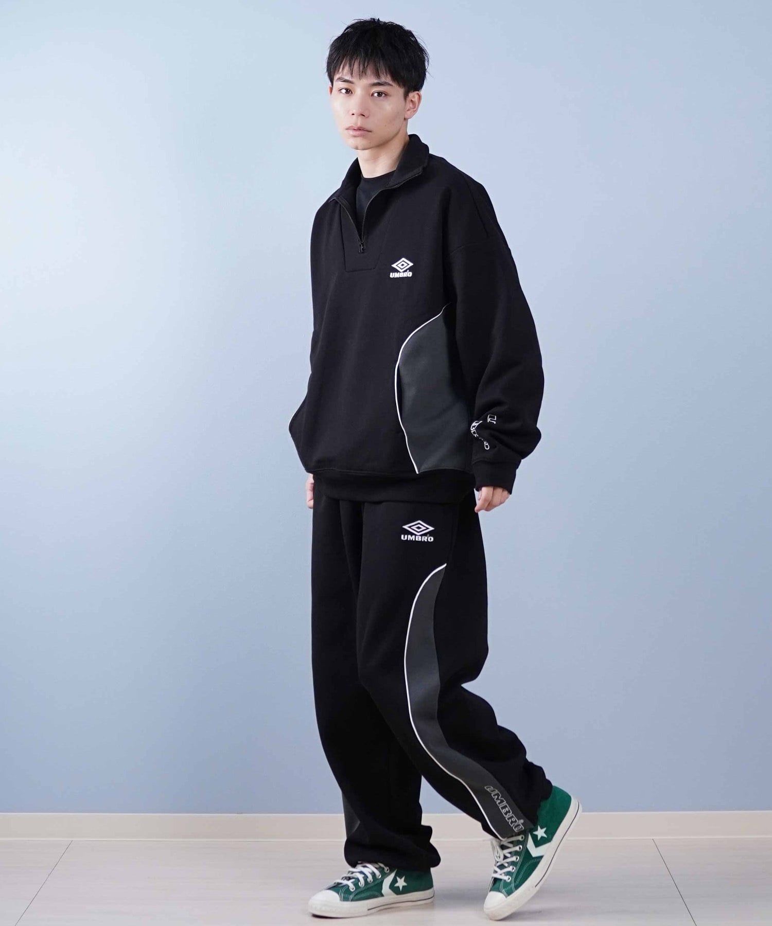 UMBRO アンブロ トレーナー ハーフジップ ユニセックス スウェット