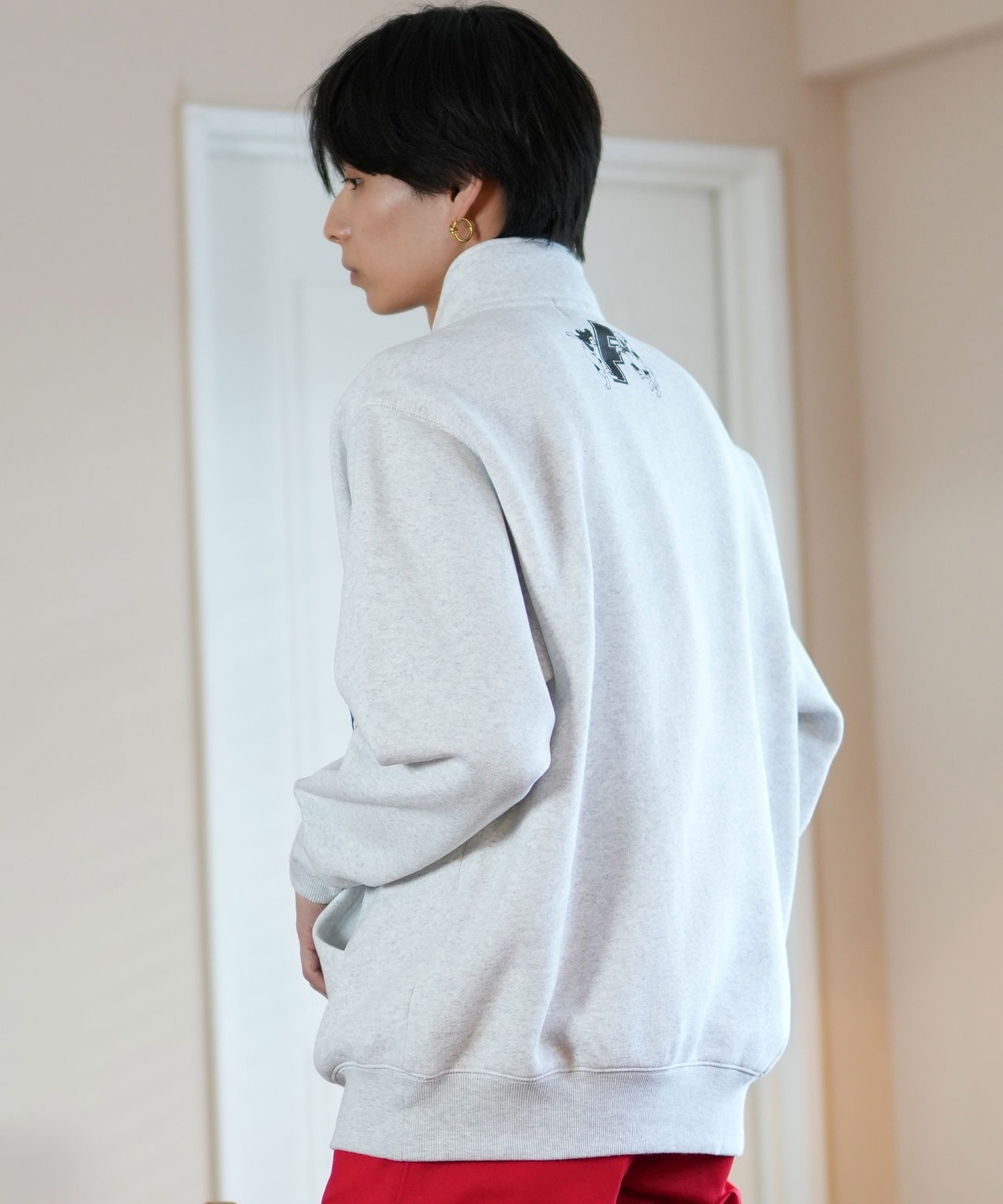 FORGET NEVER フォーゲットネバー ハーフジップトレーナー ビック