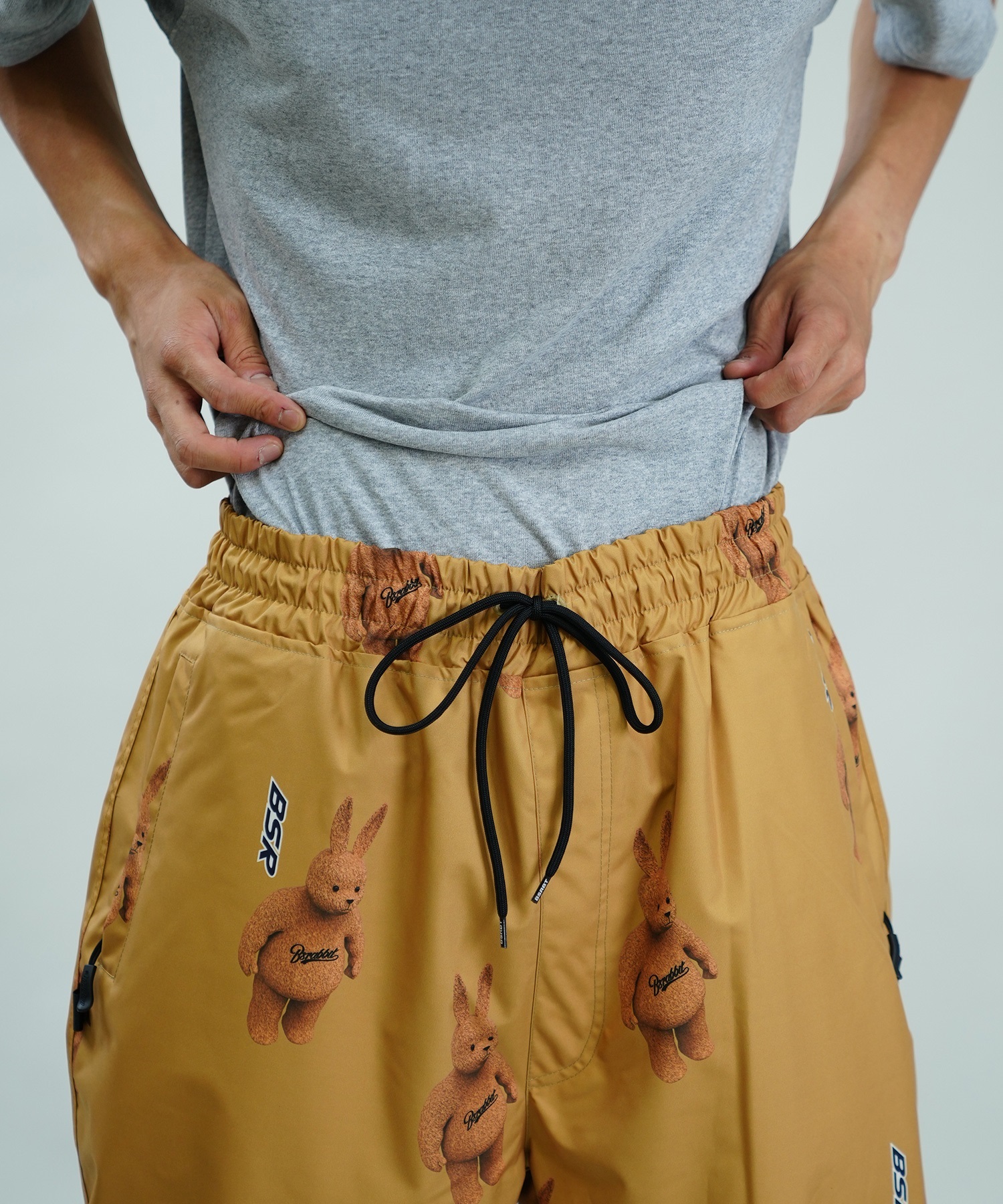 BSRABBIT ビーエスラビット 3D BEARRABBIT WIDE TRACK PANTS