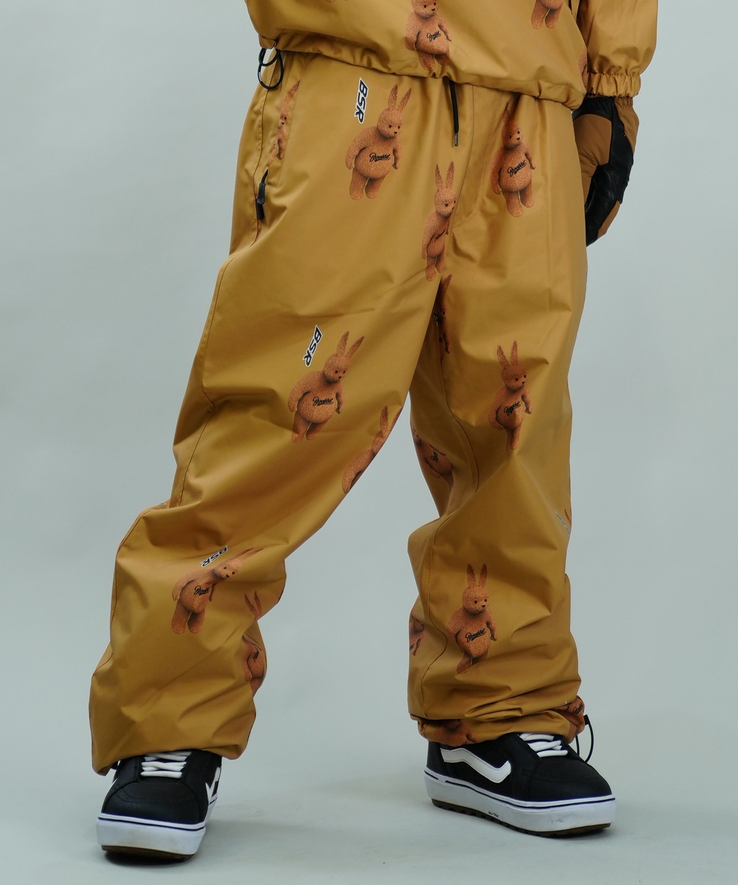 BSRABBIT ビーエスラビット 3D BEARRABBIT WIDE TRACK PANTS
