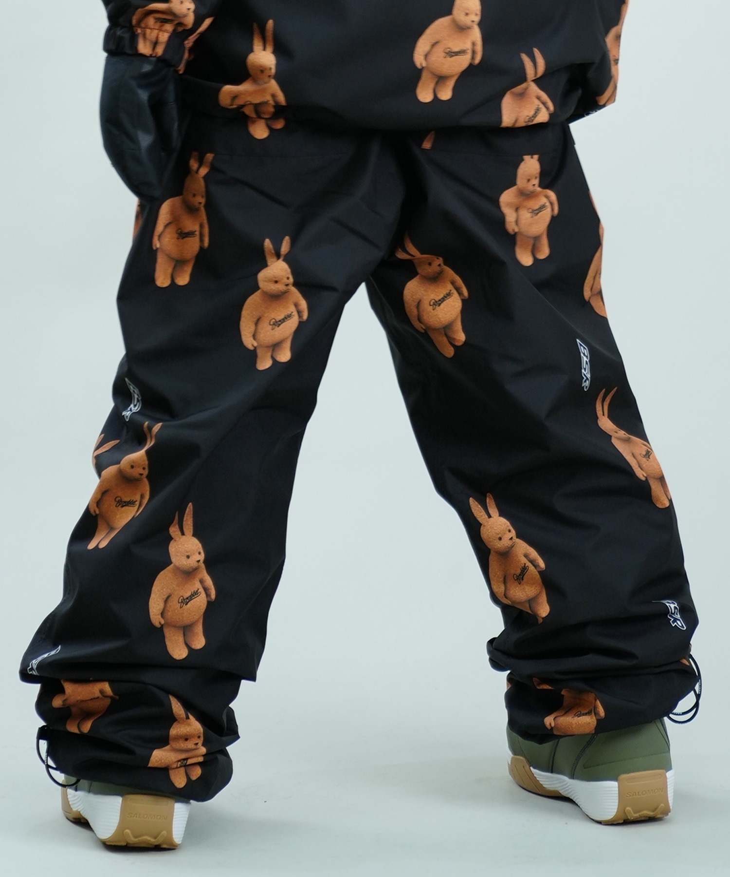BSRABBIT ビーエスラビット 3D BEARRABBIT WIDE TRACK PANTS