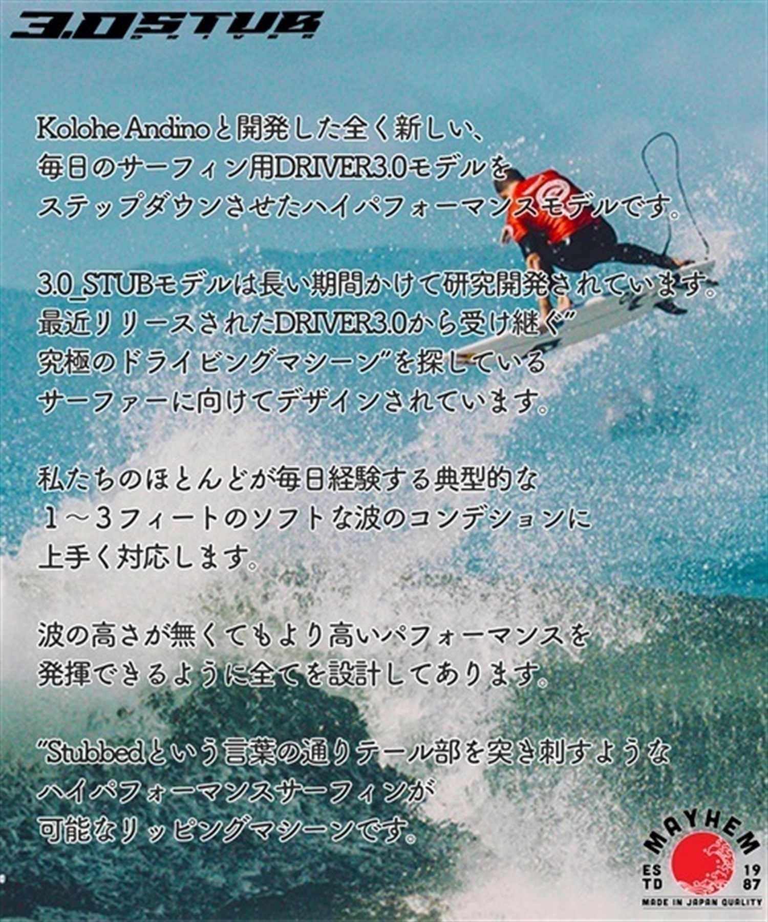 LOST ロスト 3.0 STUB DRIVER スタブドライバー PU サーフボード