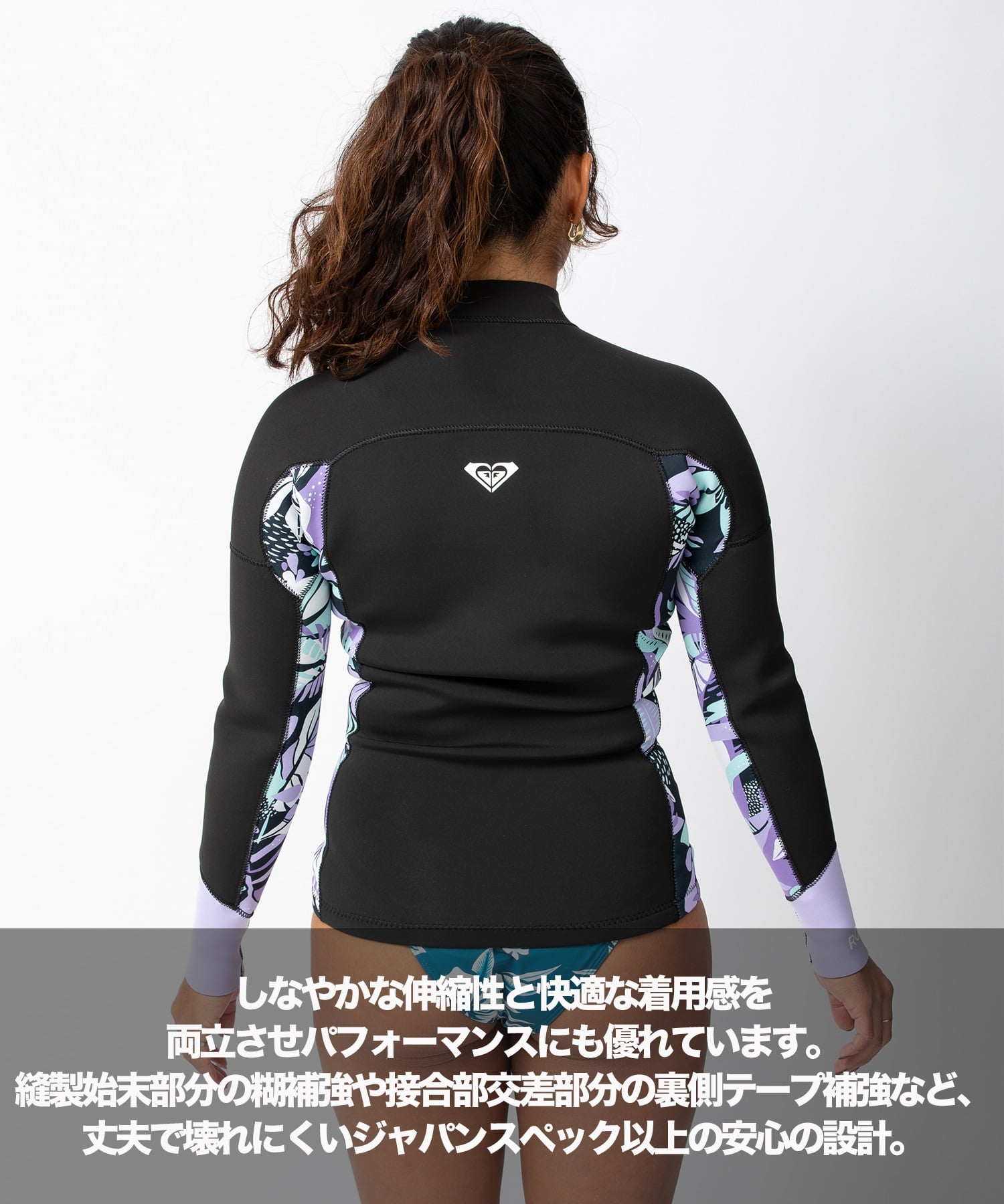 ROXY ロキシーフロントジップ スウェルシリーズ RWT241709 ウェット